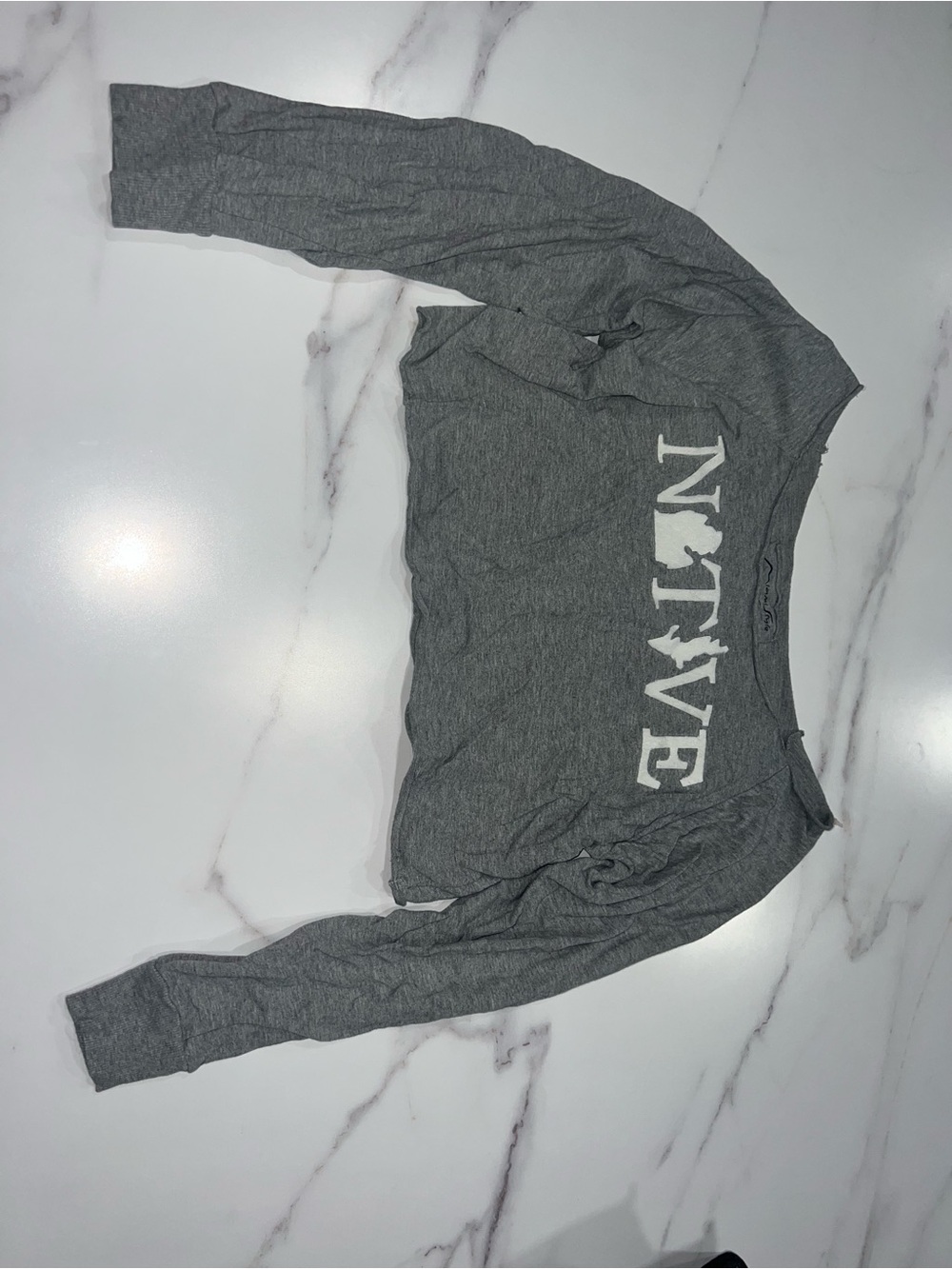 Women’s Gray ‘Native’ Long-Sleeve Top
